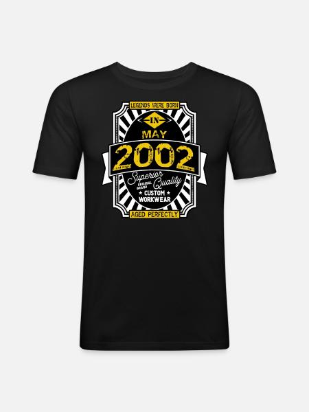 2002 MAY - Men's Slim Fit T-Shirt - black