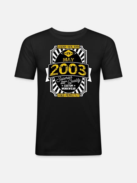 2003 MAY - Men's Slim Fit T-Shirt - black