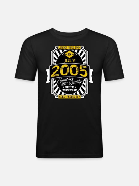 2005 JULY - Men's Slim Fit T-Shirt - black