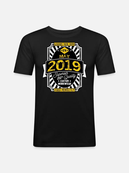 2019 MAY - Men's Slim Fit T-Shirt - black