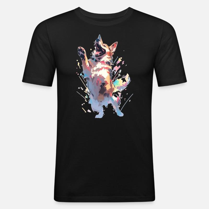 German Shepherd Lover - Men's Slim Fit T-Shirt - black