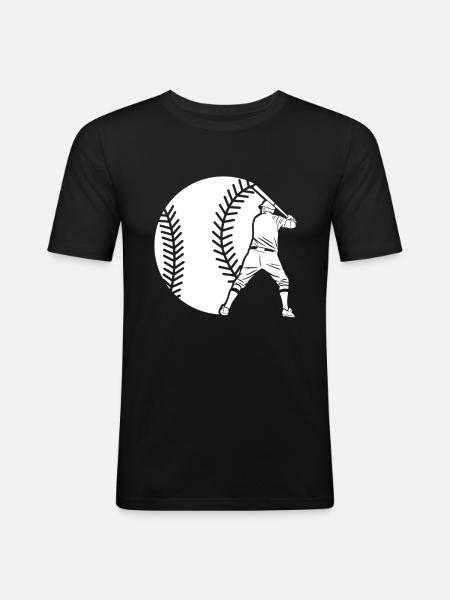 Baseball Shirt Gift - Men's Slim Fit T-Shirt - black