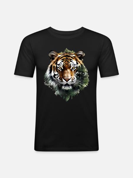 Tiger - Men's Slim Fit T-Shirt - black