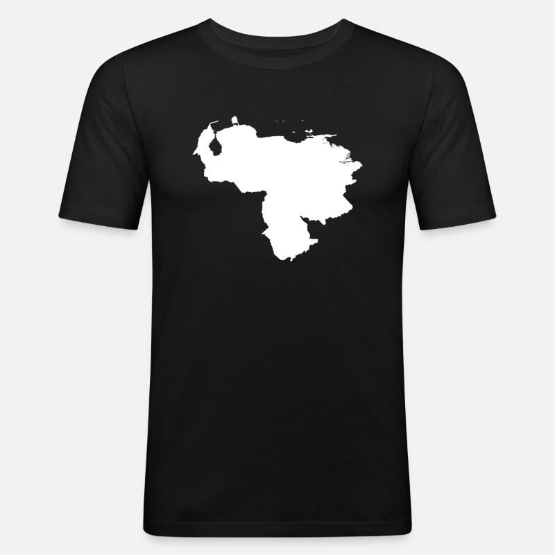 Venezuela originelle Geschenkidee - Männer Slim Fit T-Shirt - Schwarz
