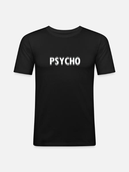 psycho - Men's Slim Fit T-Shirt - black