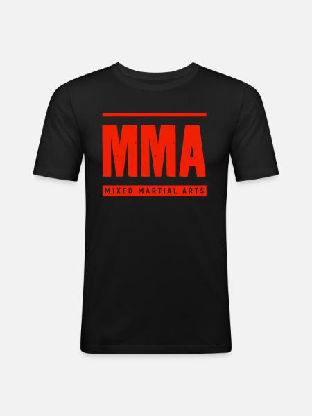 MMA Mixed Martial Arts - Männer Slim Fit T-Shirt - Schwarz