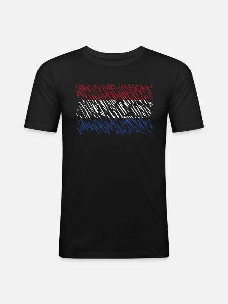 Netherlands - Men's Slim Fit T-Shirt - black