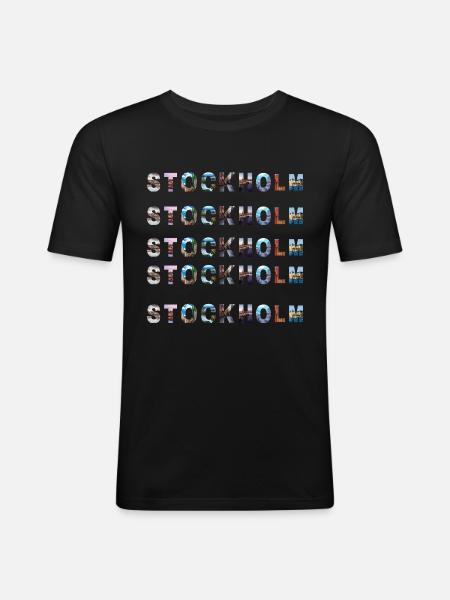 Stockholm - Men's Slim Fit T-Shirt - black