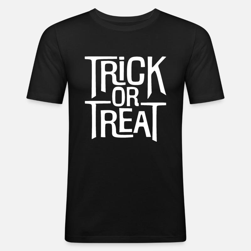 Süßes oder Saures - Männer Slim Fit T-Shirt - Schwarz