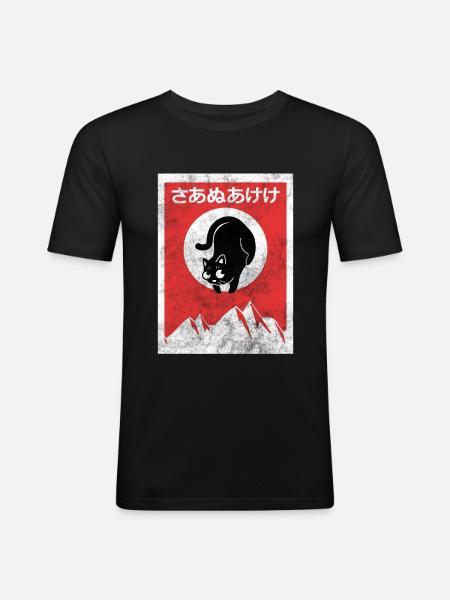 Anime - Men's Slim Fit T-Shirt - black