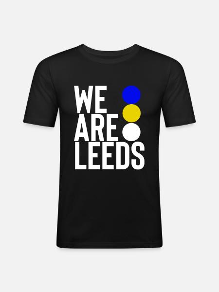 Leeds - Men's Slim Fit T-Shirt - black