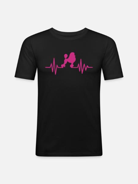 Poodle - Men's Slim Fit T-Shirt - black