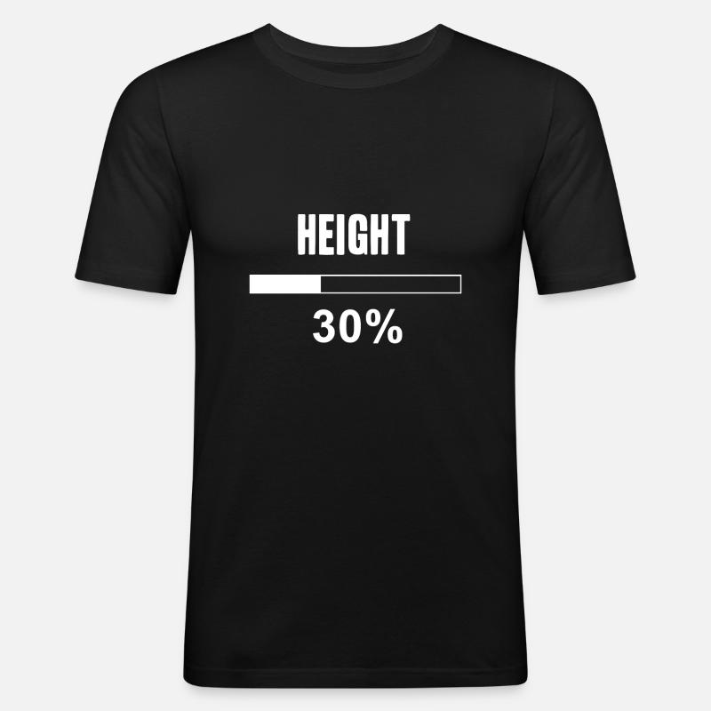 groß - Männer Slim Fit T-Shirt - Schwarz