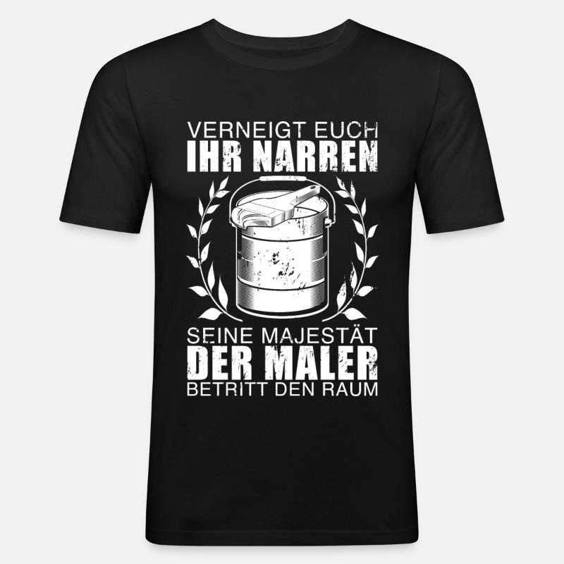 Painter funny gift - Men's Slim Fit T-Shirt - black
