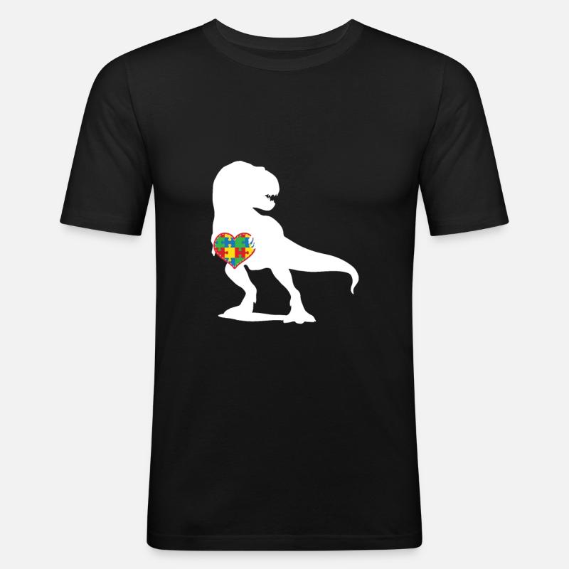 Autismus - Männer Slim Fit T-Shirt - Schwarz