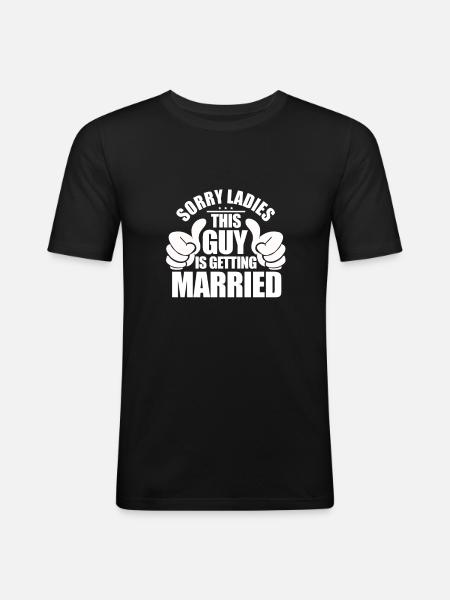 bachelor - Men's Slim Fit T-Shirt - black