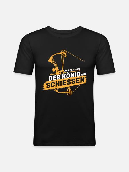 Archer Gift Bow - Men's Slim Fit T-Shirt - black