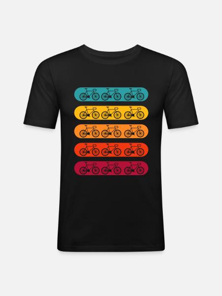 BIKE - Men's Slim Fit T-Shirt - black