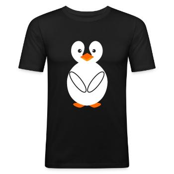 Costume déguisement déguisé - T-shirt près du corps Homme - noir - Devant - Nik (191cm)