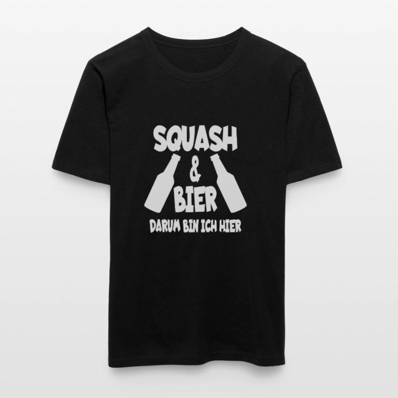 Squash & Bier Squashtrainer Squashspieler Geschenk T-shirt près du corps Homme