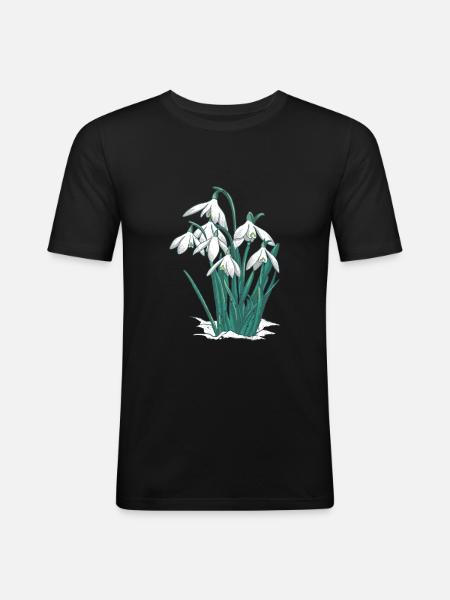 Snowdrop - Men's Slim Fit T-Shirt - black
