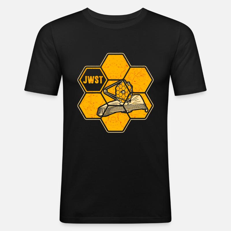 Télescope spatial James Webb - T-shirt près du corps Homme - noir