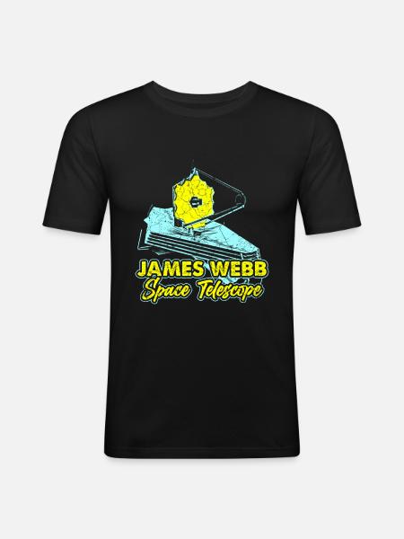 James Webb Space Telescope - Men's Slim Fit T-Shirt - black