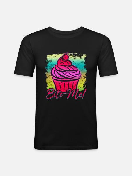 Cupcake - Men's Slim Fit T-Shirt - black