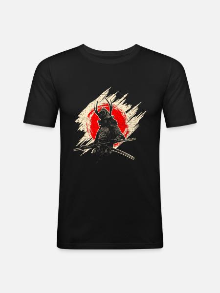 Samurai - Men's Slim Fit T-Shirt - black