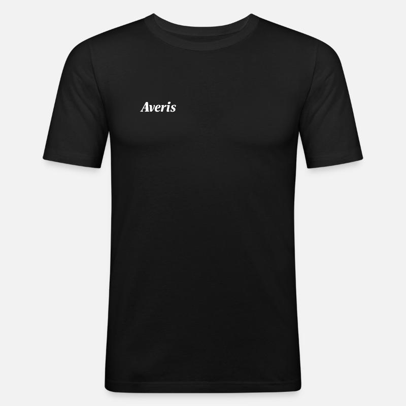 Averis Pullover  - Männer Slim Fit T-Shirt - Schwarz