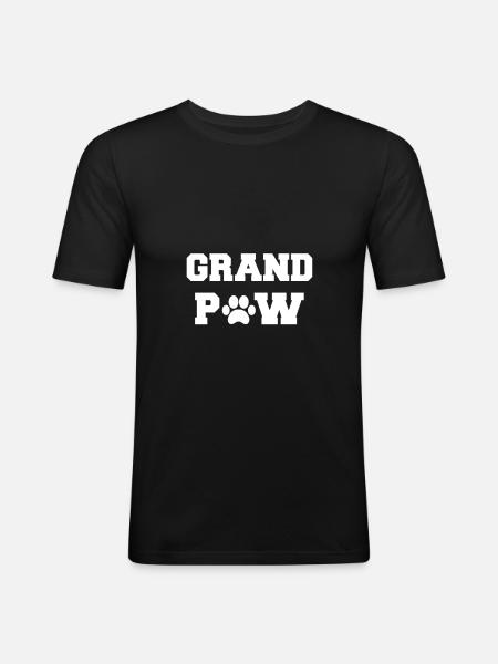 Grand Paw - Men's Slim Fit T-Shirt - black
