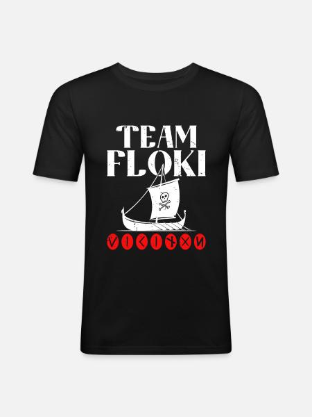 L’équipe Floki des constructeurs navals - T-shirt près du corps Homme - noir