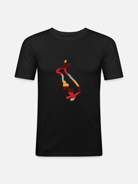 Hare - Men's Slim Fit T-Shirt - black