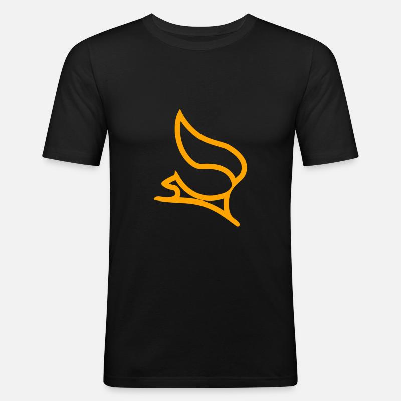 Eichhörnchen - Männer Slim Fit T-Shirt - Schwarz