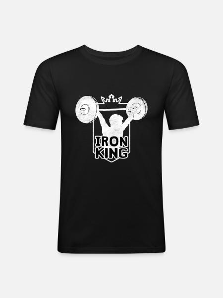 Gewichtheben Gewichtheber Power Lifting - Männer Slim Fit T-Shirt - Schwarz