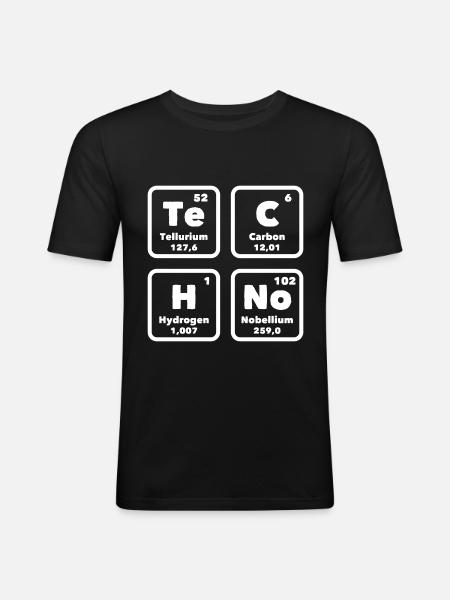 Raver Chemistry - Men's Slim Fit T-Shirt - black
