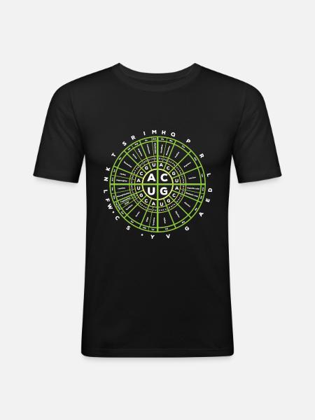 Genetic Code Biology - Men's Slim Fit T-Shirt - black