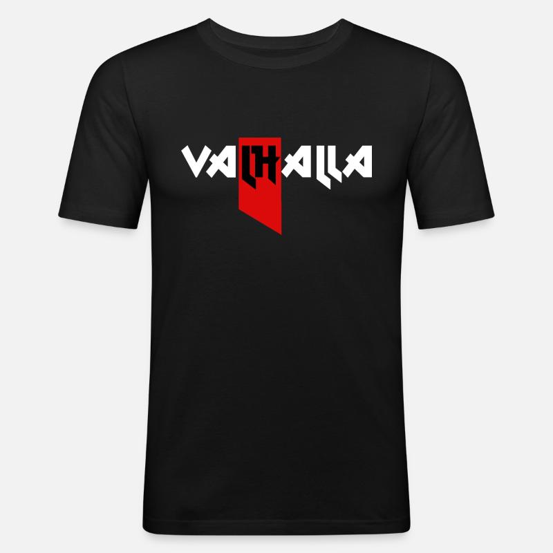 Valhalla Wikinger Assasinen Ivar - Männer Slim Fit T-Shirt - Schwarz