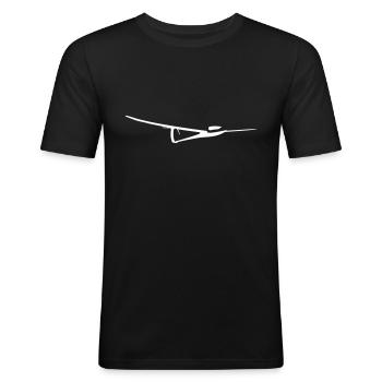 Glider Club Aeroclub Gift Air Sports - Men's Slim Fit T-Shirt - black - Front - Nik (191cm)