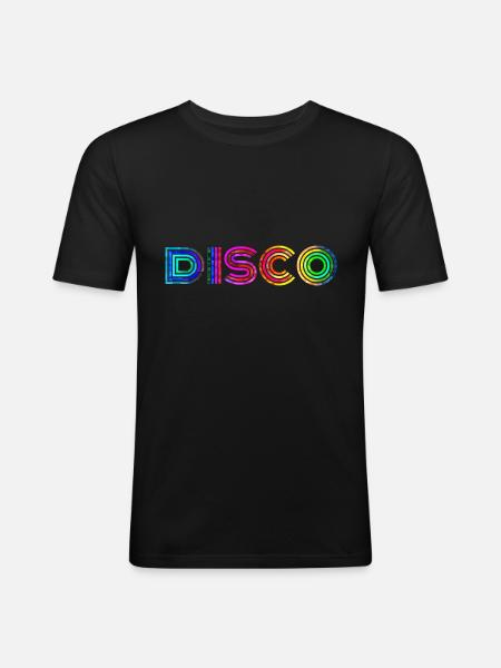 disco - Men's Slim Fit T-Shirt - black