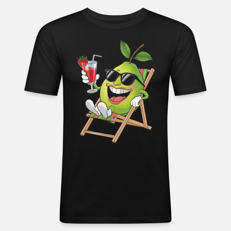 Guave - Männer Slim Fit T-Shirt - Schwarz