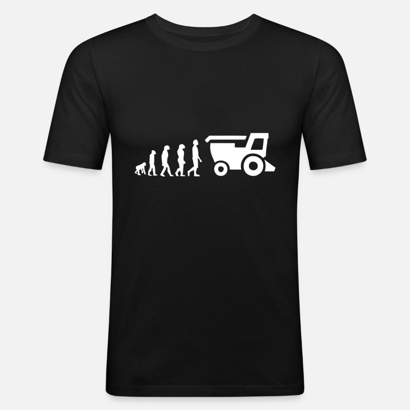 Reaper-Evolution - Männer Slim Fit T-Shirt - Schwarz