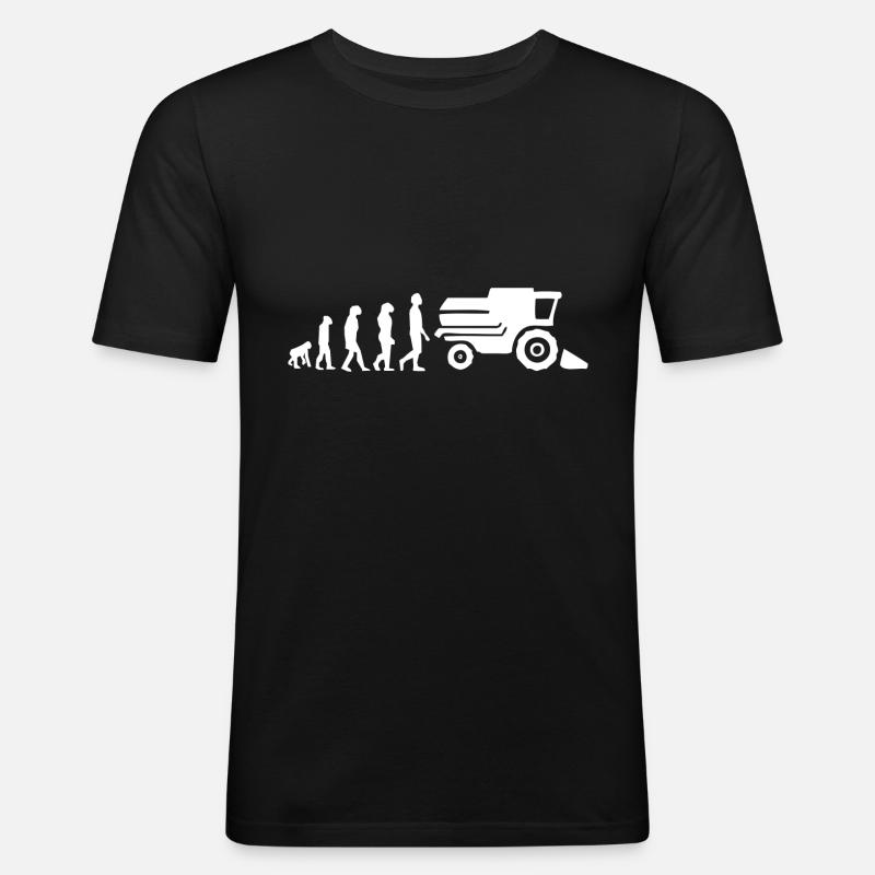 Reaper-Evolution - Männer Slim Fit T-Shirt - Schwarz