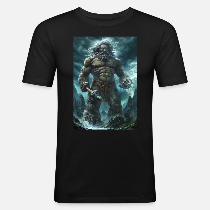 Riese Giant Geschenk - Männer Slim Fit T-Shirt - Schwarz