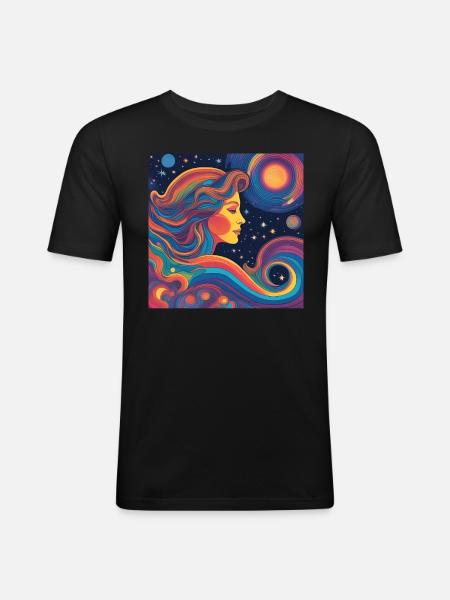 Virgo Astrology Born Gift - Men's Slim Fit T-Shirt - black