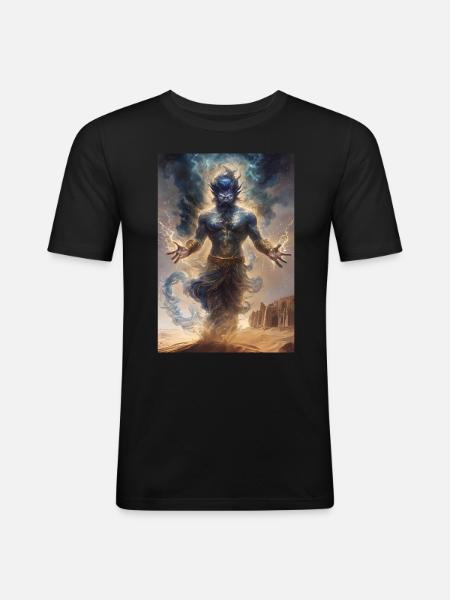 Gini Mythology Myth Gift - Men's Slim Fit T-Shirt - black