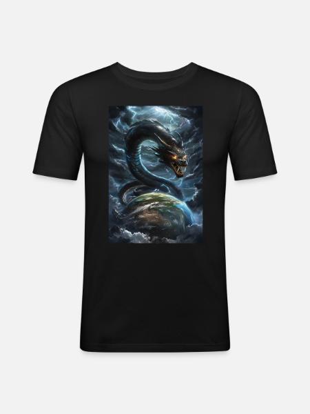 Basilisk Mythology Myth Gift - Men's Slim Fit T-Shirt - black