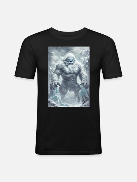 Yeti Mythology Myth Gift - Men's Slim Fit T-Shirt - black