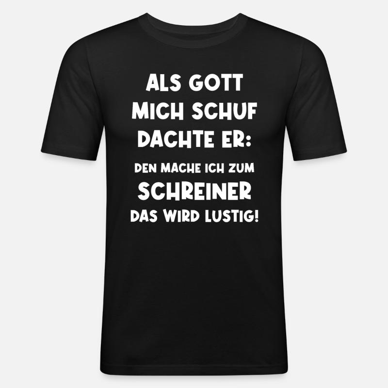 Tømrer Sjov Håndværker Tømrer - Herre Slim Fit T-Shirt - sort
