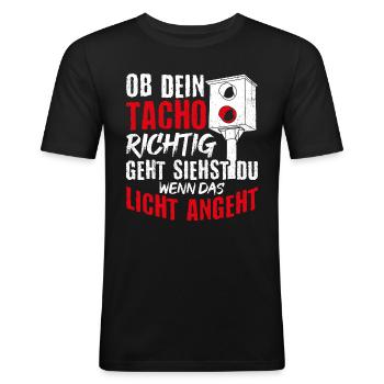 Mechaniker Raser Mechatroniker Autofans Tuner Auto - Männer Slim Fit T-Shirt - Schwarz - Vorne - Nik (191cm)
